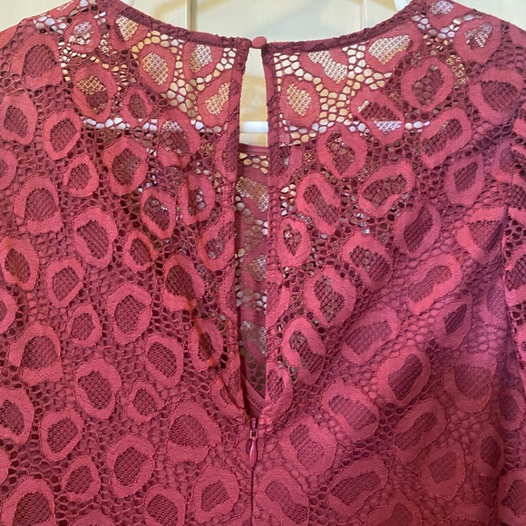 Talula Size 8 fitted Wine coloured dress - Picture 4 of 7